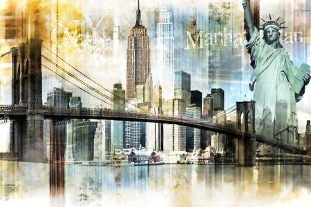 Picture no: 10544985 New York Skyline Abstrakt Created by: Galerie-Fotoeffekt