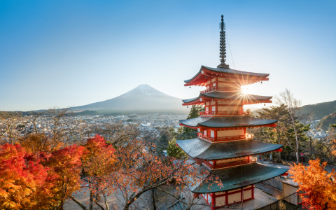Picture no: 11719270 Chureito Pagoda und Mount Fuji in Fujiyoshida Japan Created by: eyetronic