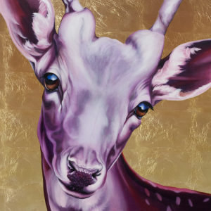 Picture no: 11782956 Reh Bordaux auf Gold Created by: Renate Berghaus