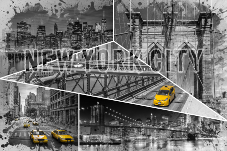 Picture no: 11916539 NEW YORK CITY Urban Collage No 4 - colorkey Created by: Melanie Viola