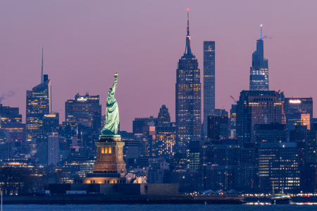 Picture no: 12699334 Statue of Liberty vor der New York Skyline Created by: eyetronic