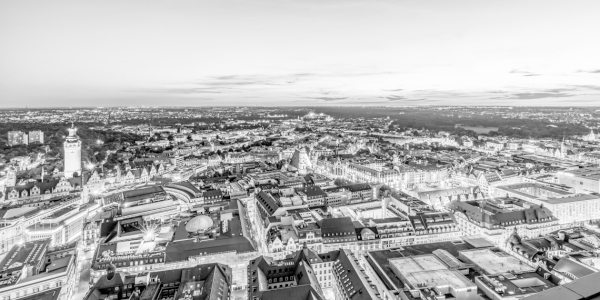 Picture no: 12699655 Zentrum von Lepzig bei Nacht - Schwarzweiss Created by: dieterich