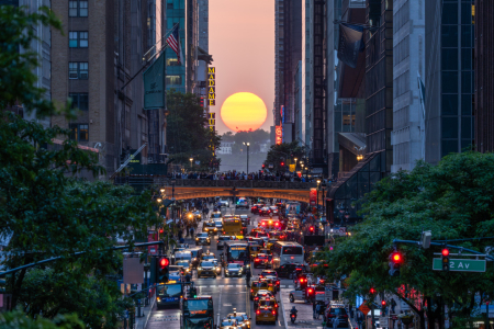 Picture no: 12735748 Manhattanhenge in New York City Created by: eyetronic