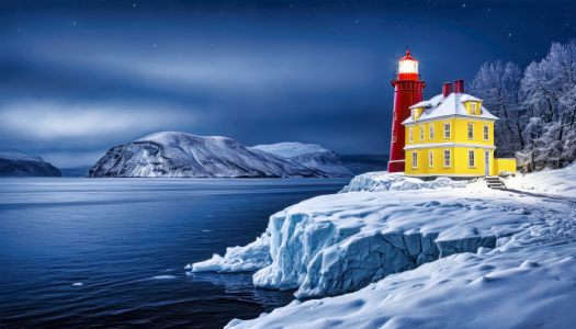 Picture no: 12850734 Nacht am Fjord KI Created by: XYRIUS