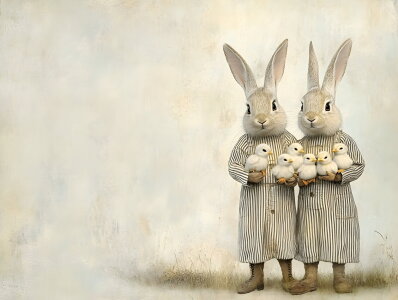 Picture no: 12881071 Von Hasen und Küken KI Created by: Heike  Hultsch