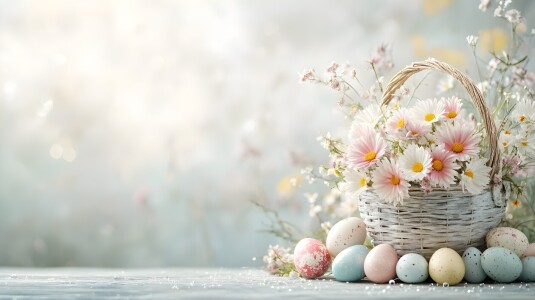 Picture no: 12886570 Frühlingshafter Osterkorb KI Created by: Heike  Hultsch