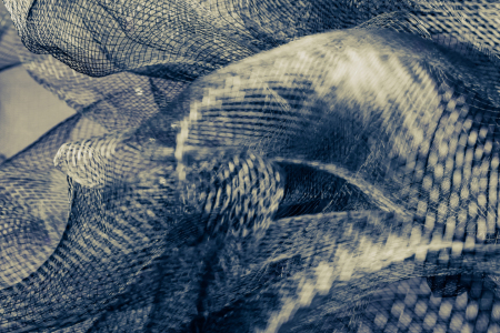 Picture no: 12898210 Blau-graues Netzgewebe mit feiner Struktur Created by: Sandra Höfer
