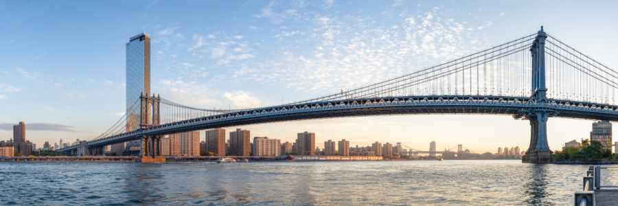 Picture no: 12898624 Manhattan Bridge Panorama bei Sonnenaufgang Created by: eyetronic