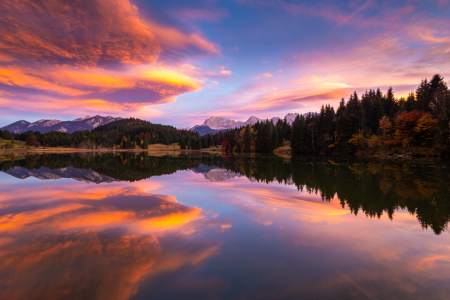 Picture no: 12918486 Geroldsee im Karwendel im Sonnenuntergang Created by: Martin Martin Wasilewski