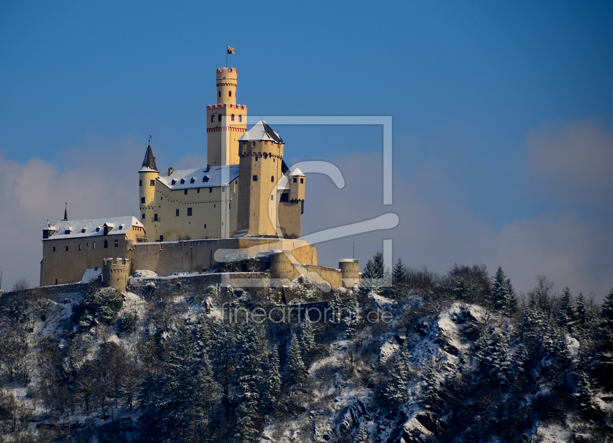 Bild-Nr.: 11243568 Marksburg verschneit erstellt von Richard-Young