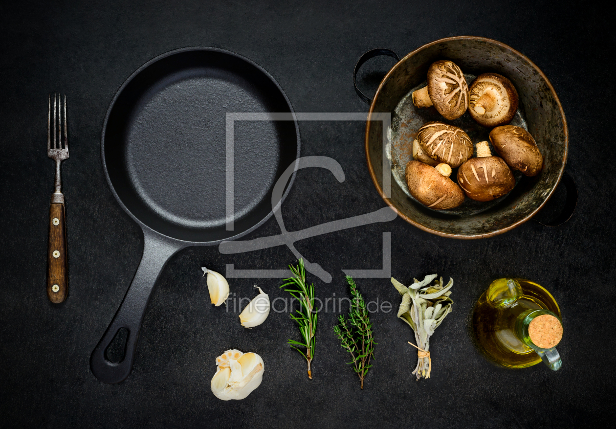 Bild-Nr.: 11857869 Pilze Braten und Gewürze erstellt von xfotostudio