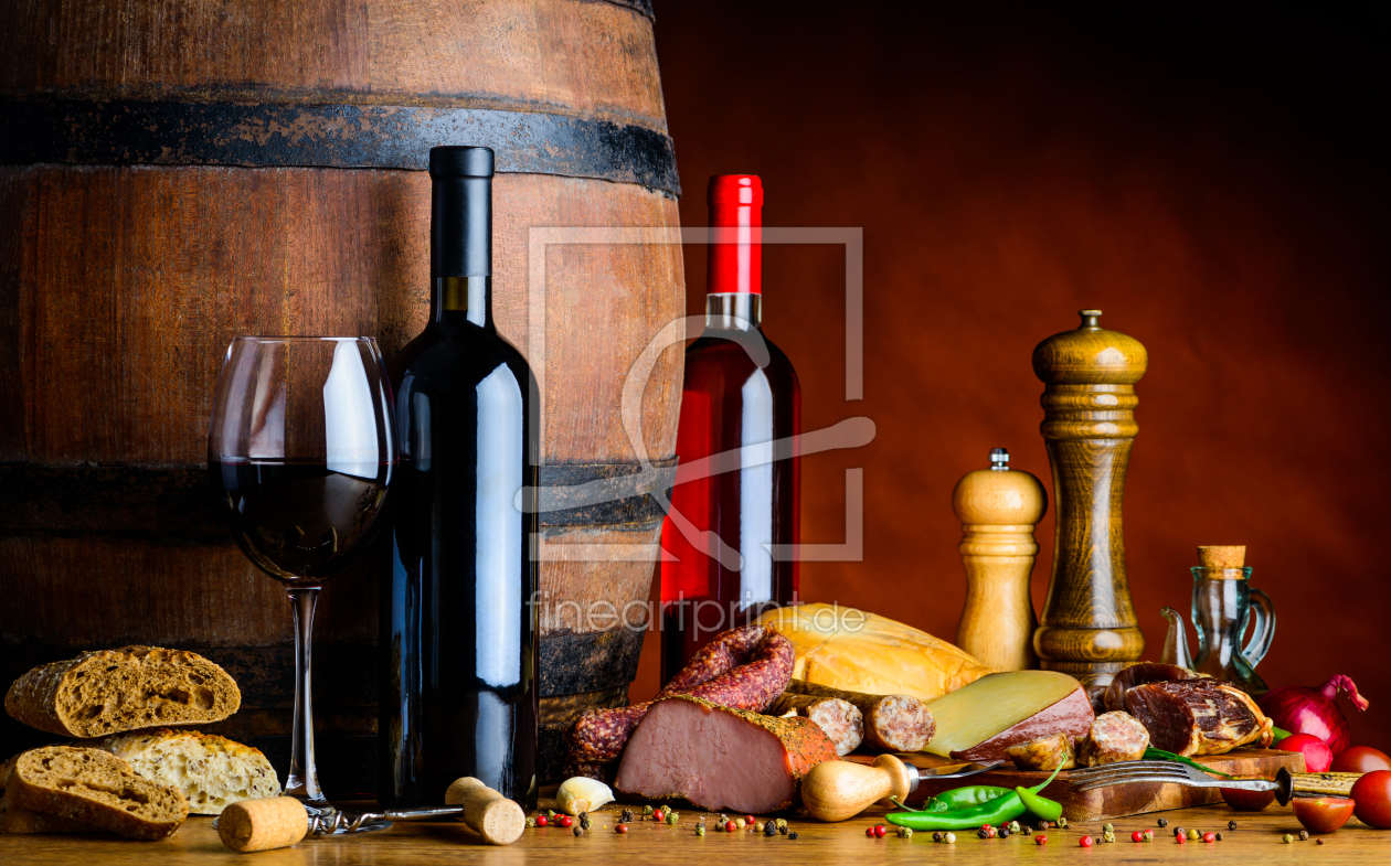 Bild-Nr.: 11909666 Rustikales Essen mit Weinkost erstellt von xfotostudio