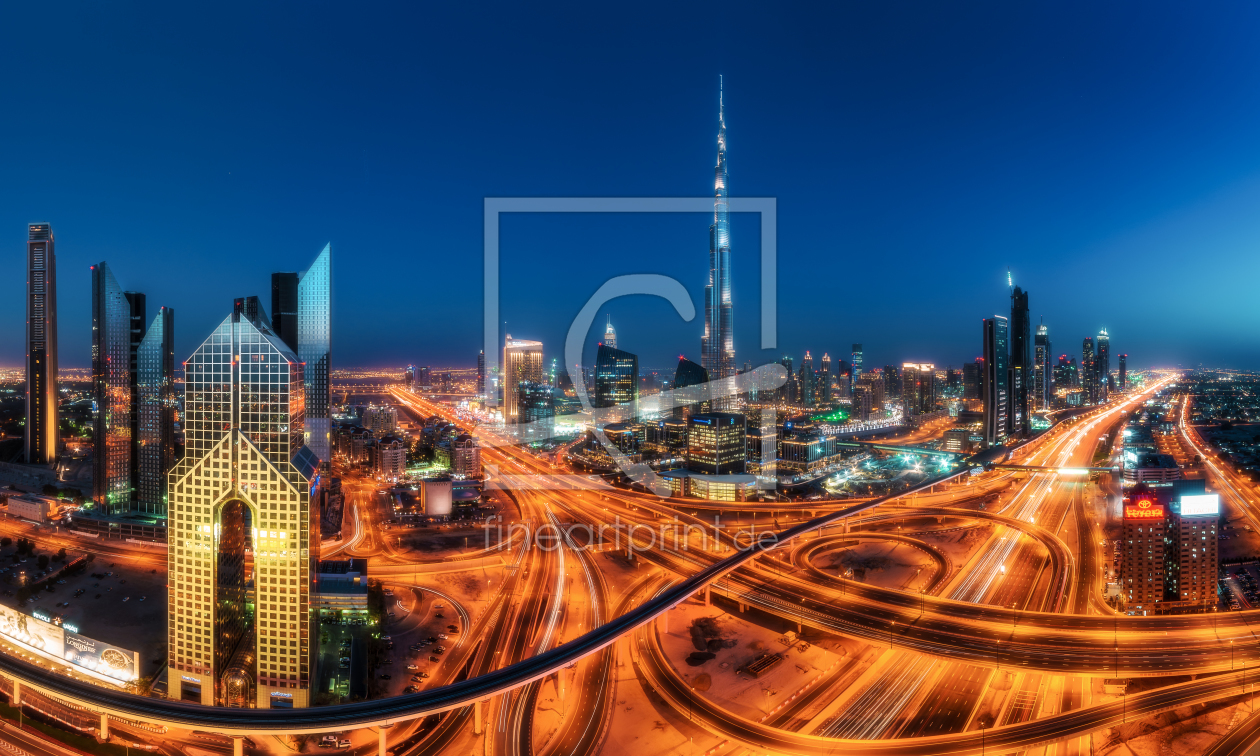 Bild-Nr.: 11913656 Dubai - Skyline Panorama Burj Khalifa erstellt von Jean Claude Castor