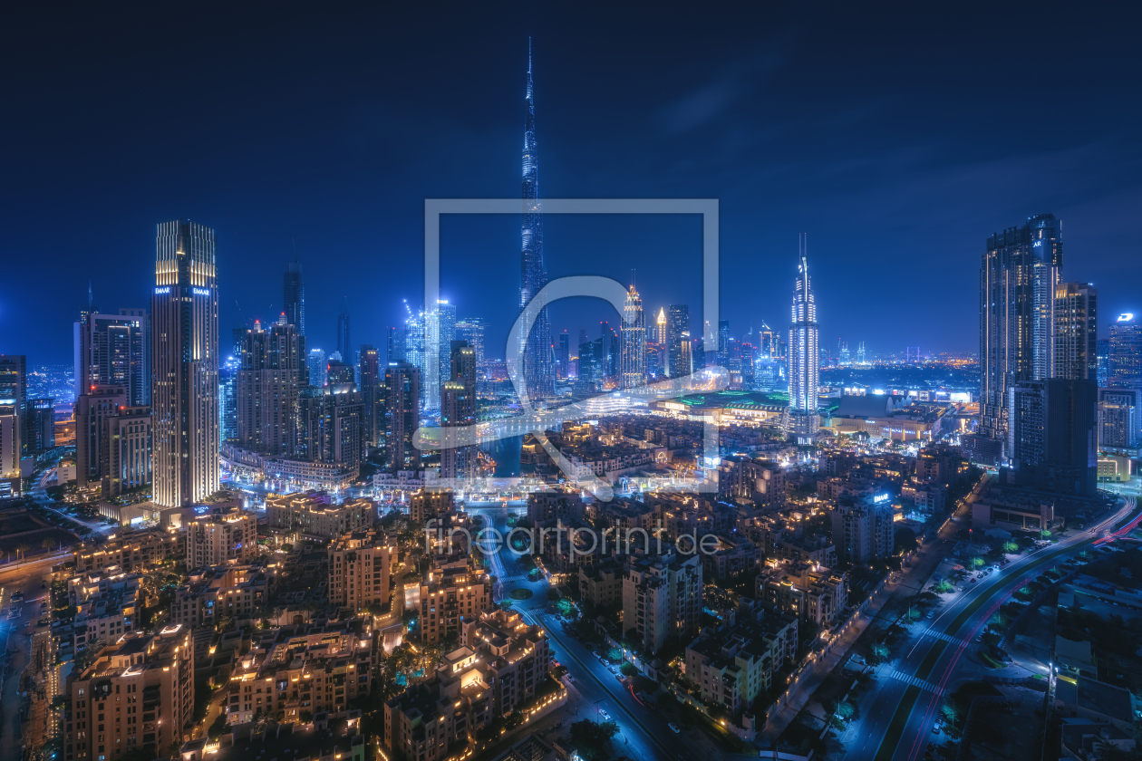 Bild-Nr.: 12187997 Dubai Skyline bei Nacht erstellt von Jean Claude Castor