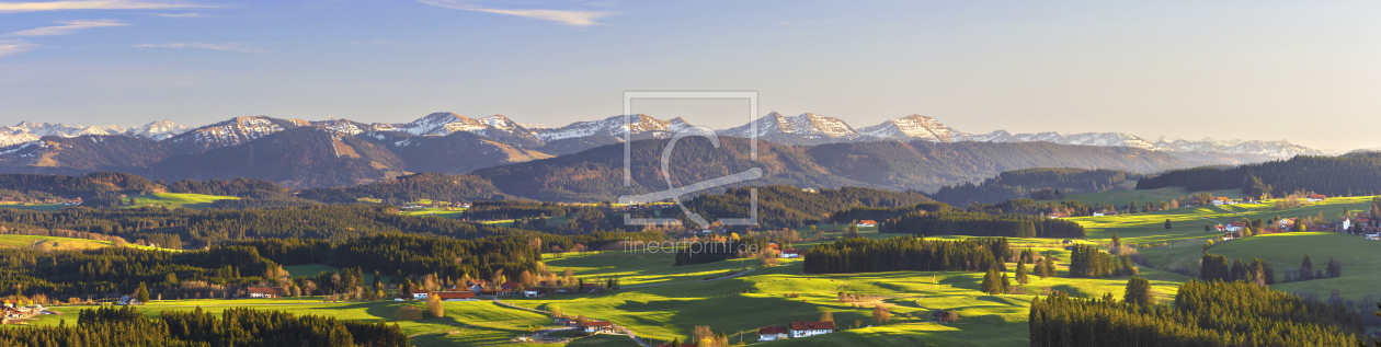 Bild-Nr.: 12198236 Allgäu-Panorama im Frühling bei Sonnenuntergang erstellt von Andreas Föll