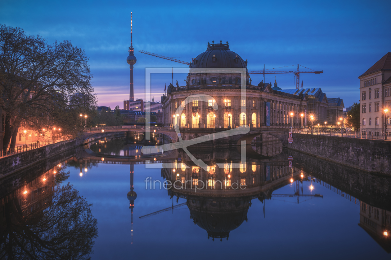 Bild-Nr.: 12200457 Museumsinsel Berlin mit Kränen erstellt von Jean Claude Castor