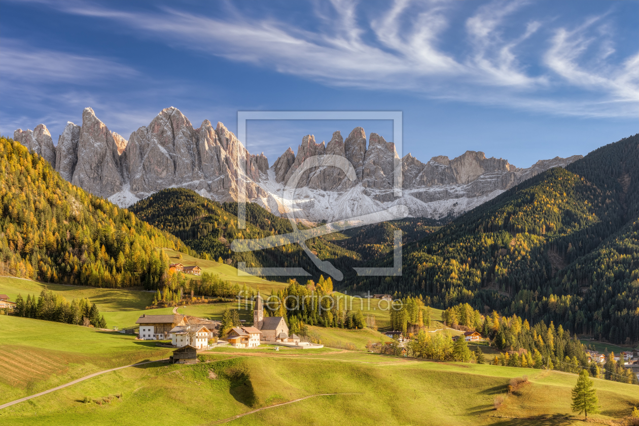 Bild-Nr.: 12380288 St Magdalena im Villnösstal in Südtirol erstellt von Michael Valjak