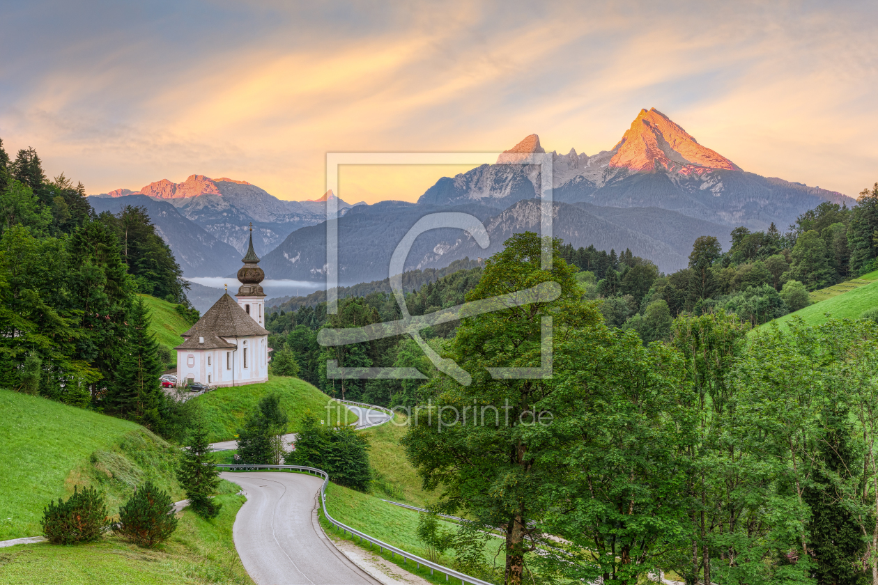 Bild-Nr.: 12384064 Maria Gern und Watzmann bei Berchtesgaden erstellt von Michael Valjak