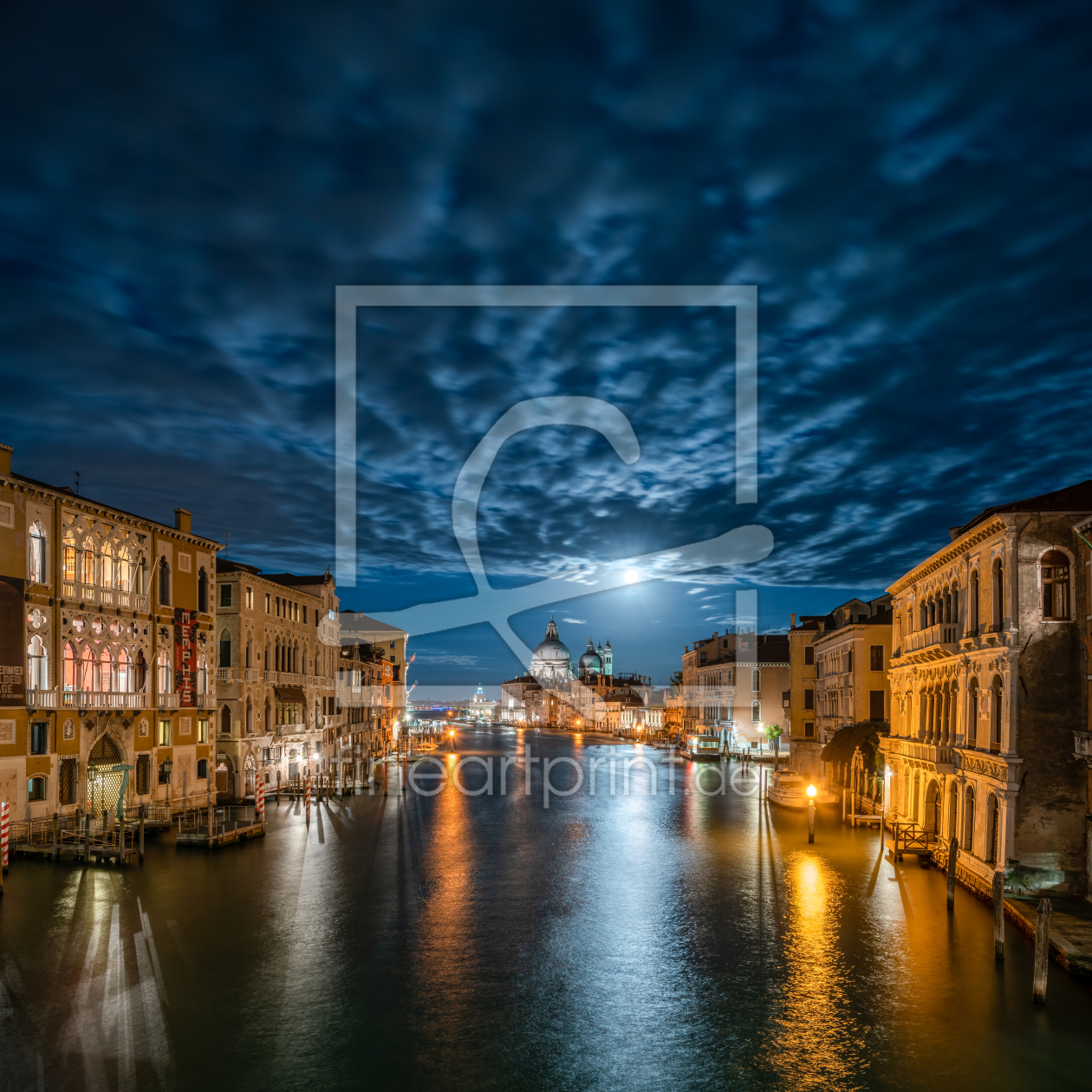 Bild-Nr.: 12562463 Vollmond über dem Canal Grande in Venedig erstellt von eyetronic