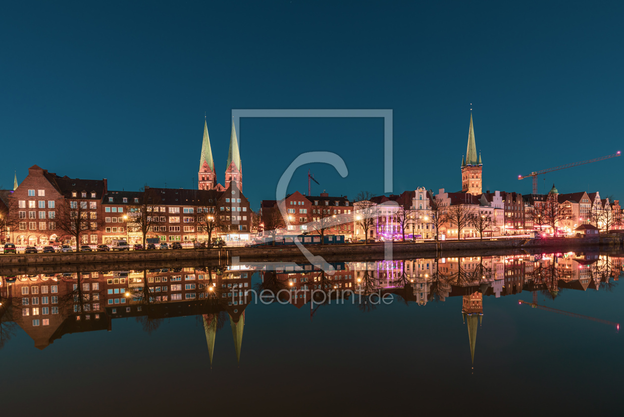 Bild-Nr.: 12614529 Lübeck bei Nacht erstellt von Ursula Reins