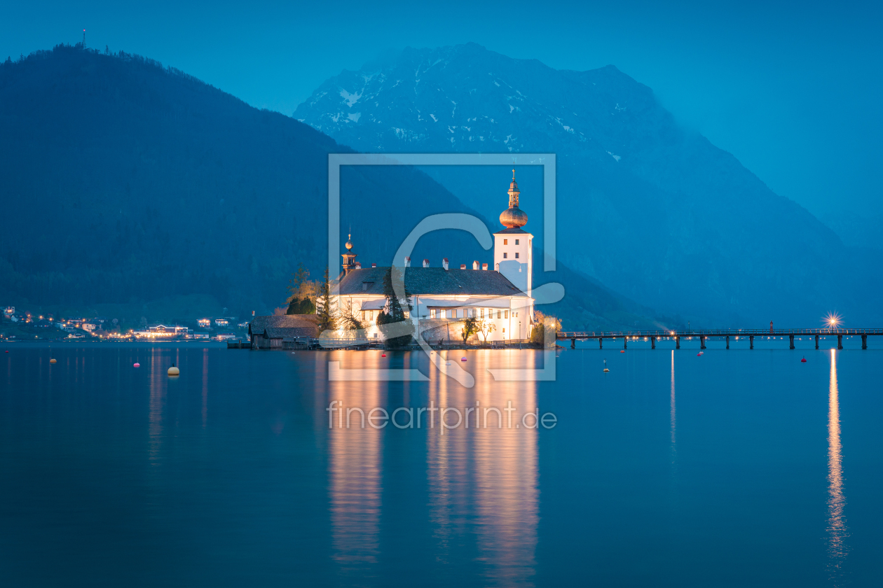 Bild-Nr.: 12626961 Schloss in Gmunden am Abend erstellt von Martin Martin Wasilewski