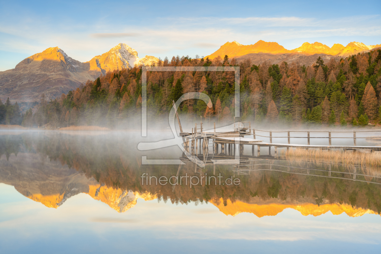 Bild-Nr.: 12646859 Sonnenaufgang am Stazersee in der Schweiz erstellt von Michael Valjak