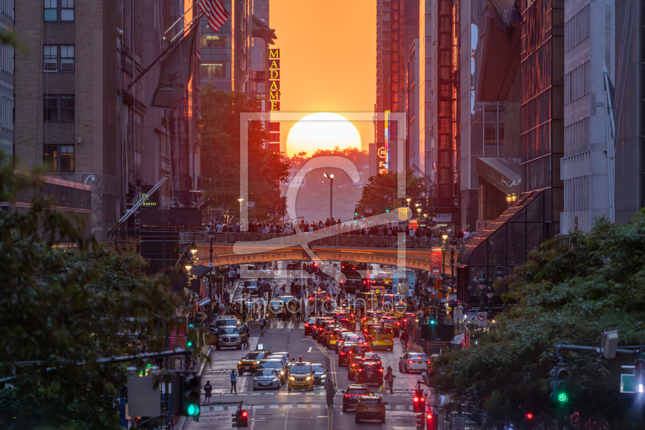 Bild-Nr.: 12735594 Manhattanhenge in New York City erstellt von eyetronic