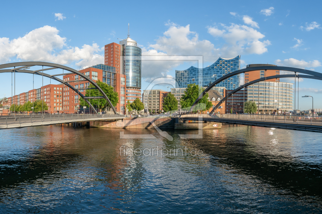 Bild-Nr.: 12743609 Niederbaumbrücke und Elbphilharmonie in Hamburg erstellt von eyetronic