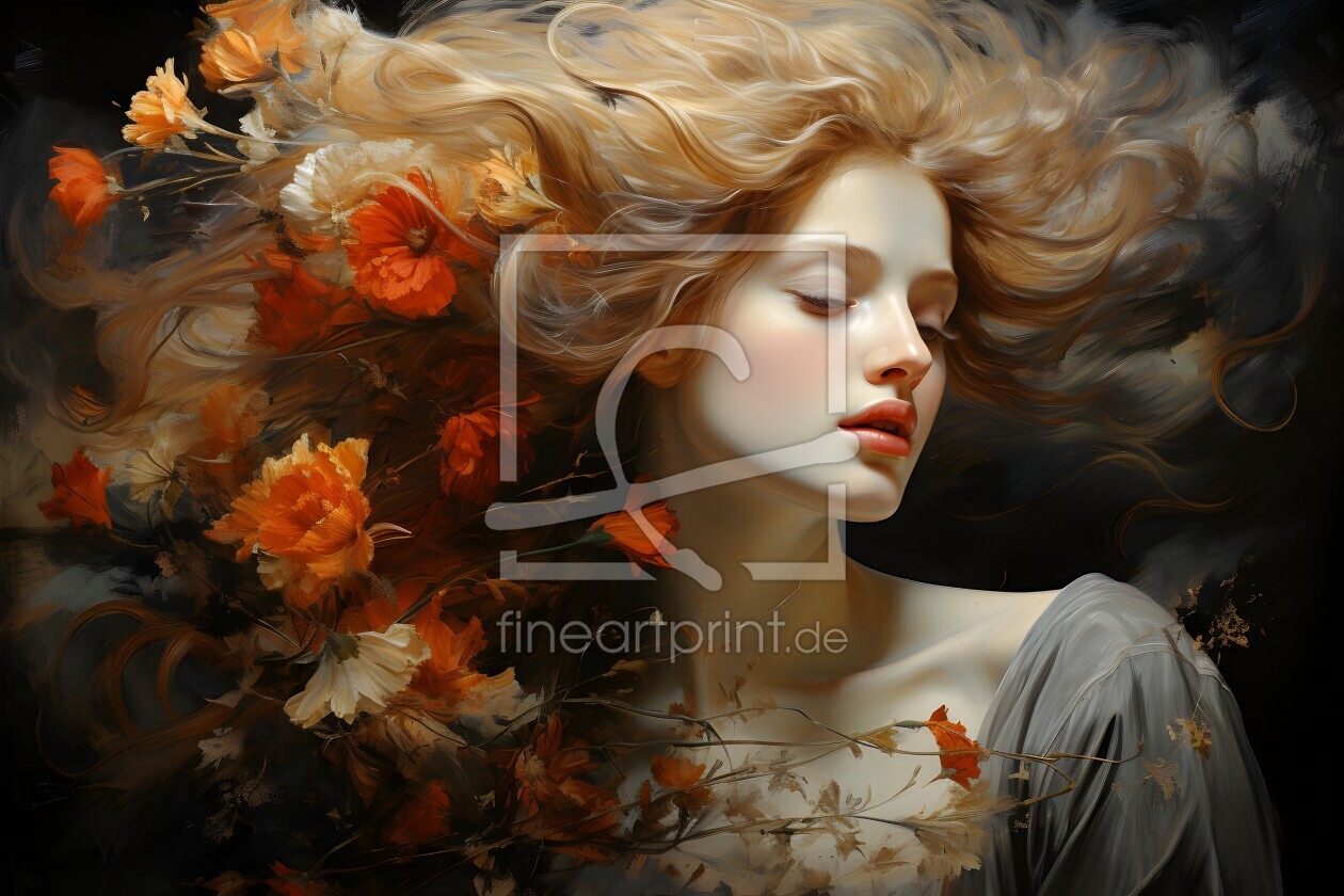 Bild-Nr.: 12749120 Das Blumenmädchen KI-Art erstellt von Heike  Hultsch