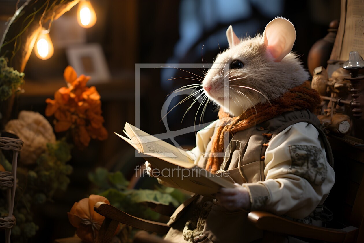 Bild-Nr.: 12750019 Die lesende Maus erstellt von Heike  Hultsch