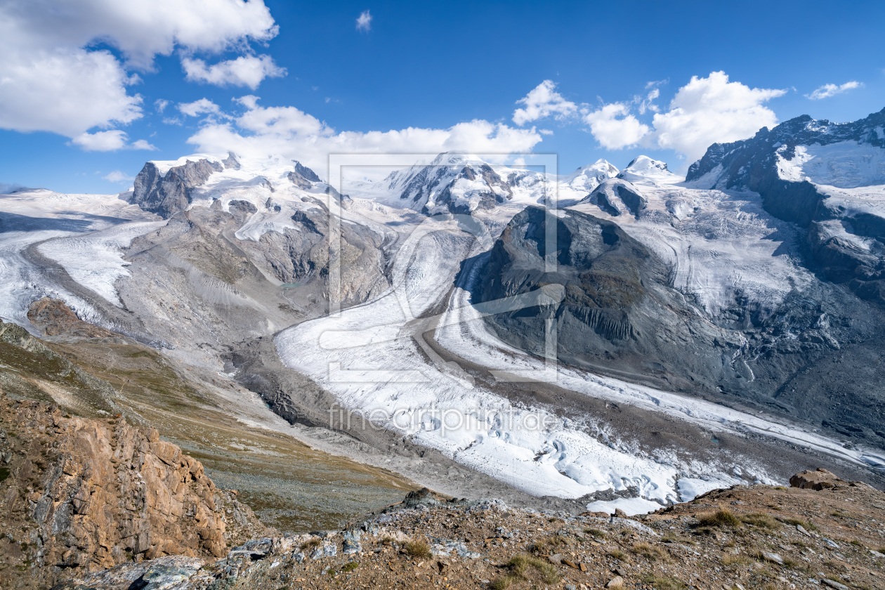 Bild-Nr.: 12753205 Gornergletscher und Monte Rosa Massiv bei Zermatt erstellt von eyetronic