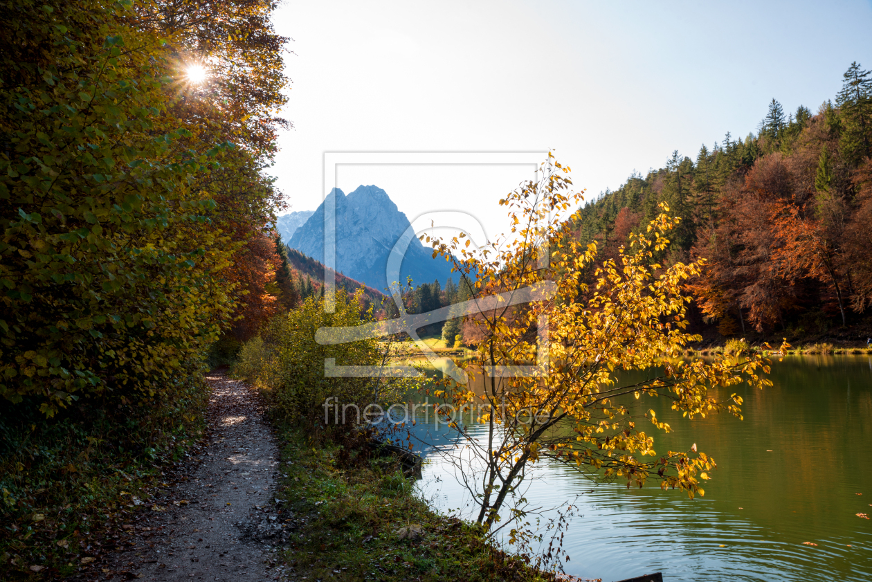 Bild-Nr.: 12754508 Herbstweg Riessersee Oberbayern erstellt von SusaZoom