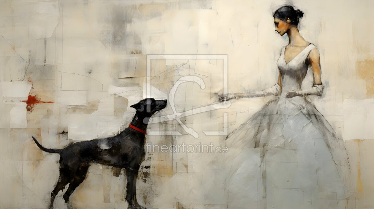 Bild-Nr.: 12768413 Dame mit Hund erstellt von Heike  Hultsch
