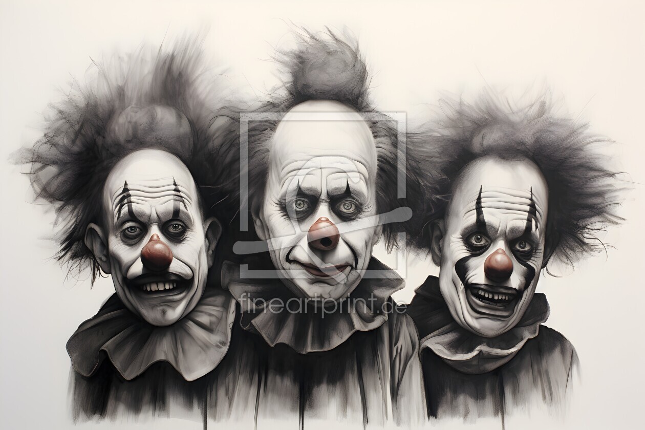 Bild-Nr.: 12770964 Grusel Clowns erstellt von Heike  Hultsch