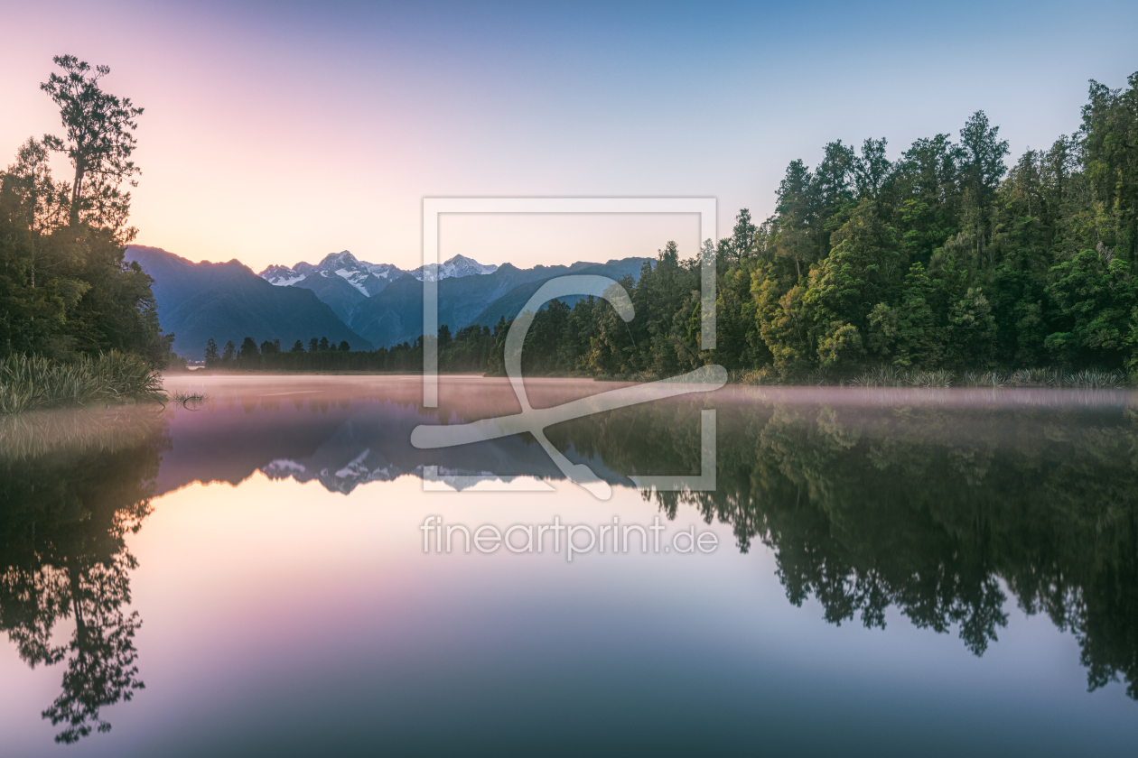 Bild-Nr.: 12783470 Neuseeland Lake Matheson am Morgen erstellt von Jean Claude Castor