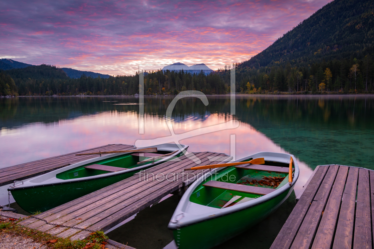 Bild-Nr.: 12785291 Morgenröte am Hintersee in Ramsau erstellt von Martin Martin Wasilewski