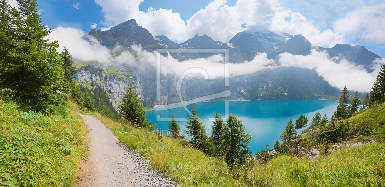 Bild-Nr.: 12799822 Wanderweg am Oeschinensee erstellt von SusaZoom