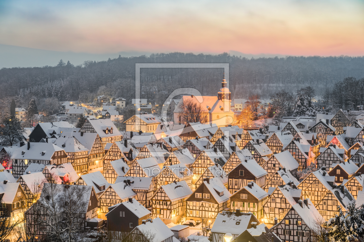 Bild-Nr.: 12800859 Winterabend in Freudenberg im Siegerland erstellt von Michael Valjak