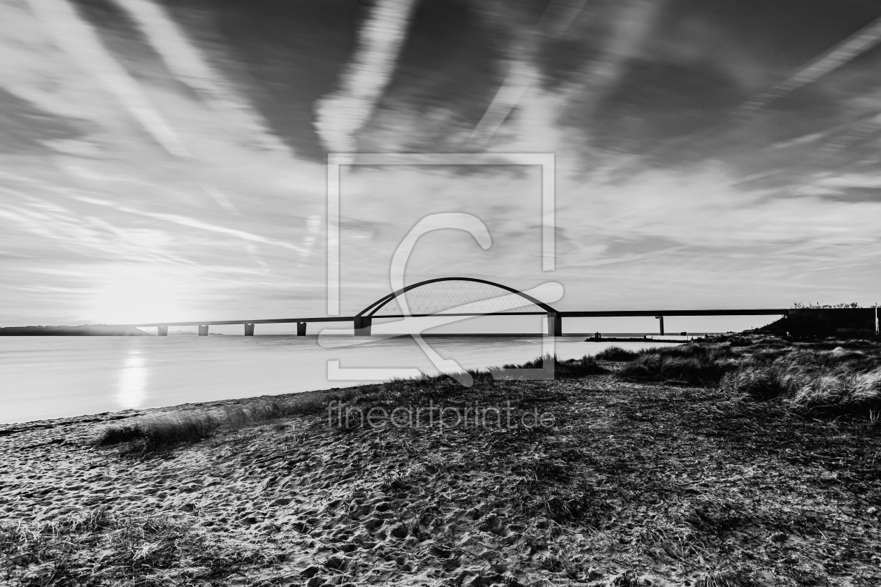 Bild-Nr.: 12802843 Fehmarnsundbrücke in Schwarz_Weiß erstellt von Ursula Reins