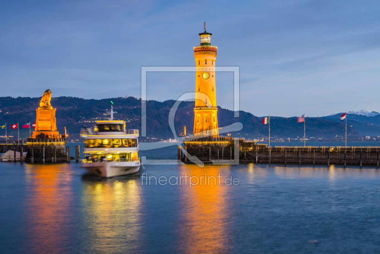 Bild-Nr.: 12805847 Hafeneinfahrt in Lindau erstellt von Walter G. Allgöwer