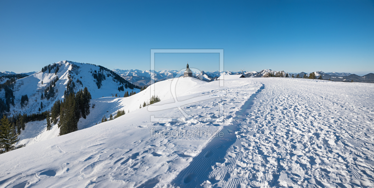 Bild-Nr.: 12814138 Wallbergsattel mit Kapelle Winterlandschaft Bayern erstellt von SusaZoom