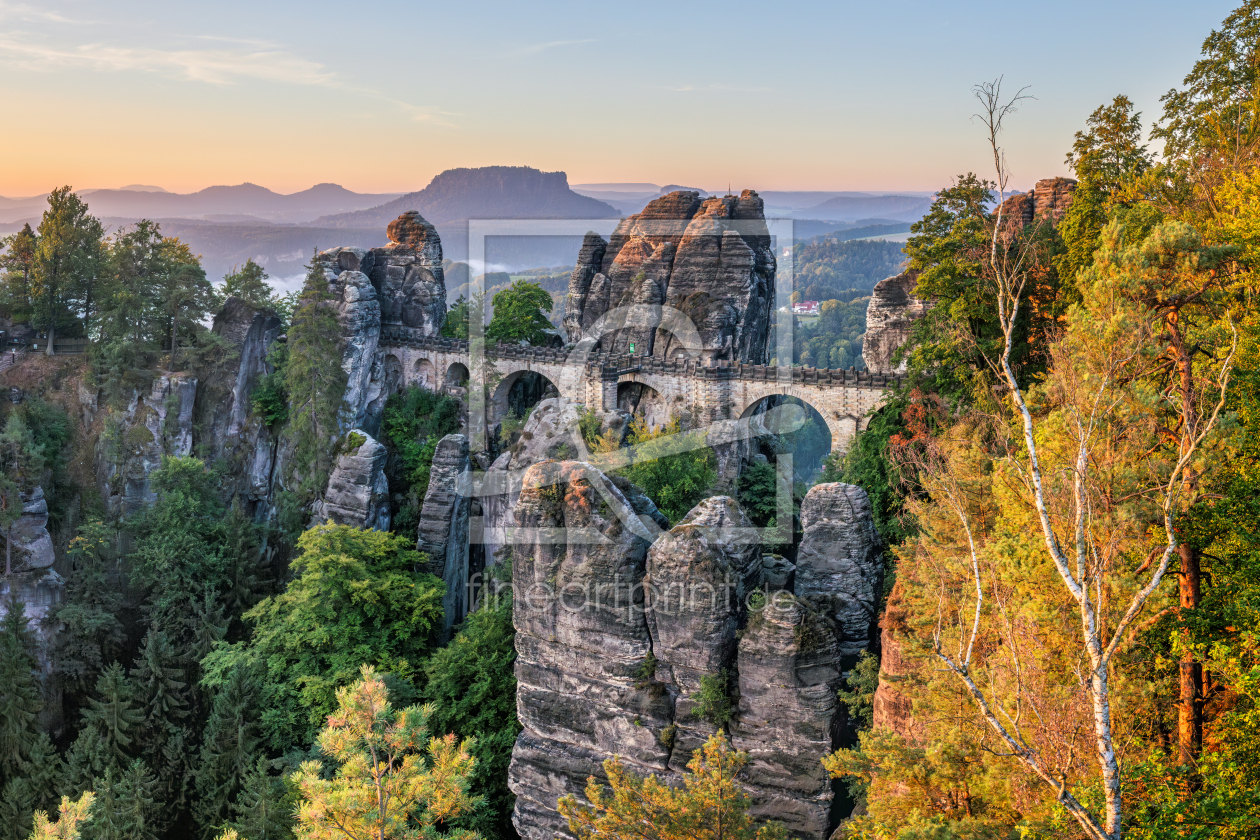 Bild-Nr.: 12814598 Basteibrücke im Herbst erstellt von eyetronic