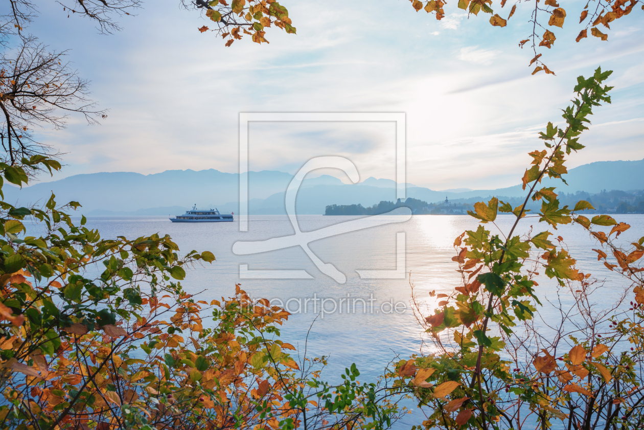 Bild-Nr.: 12819083 Schiff am Traunsee Herbstlandschaft erstellt von SusaZoom