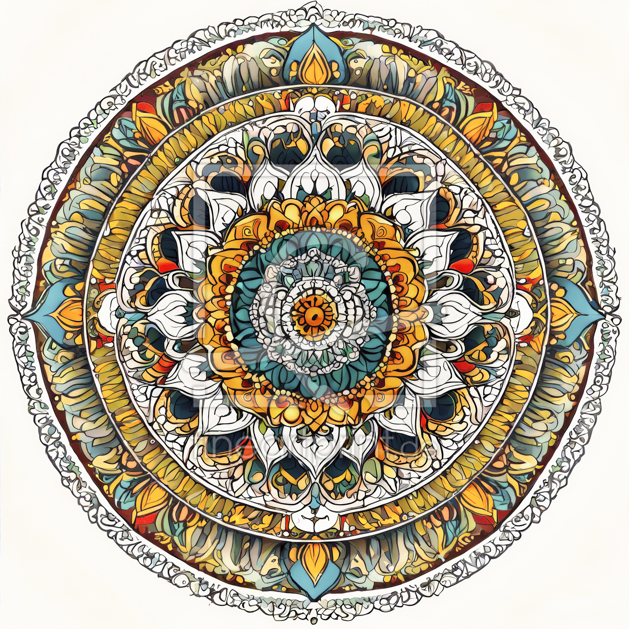 Bild-Nr.: 12819186 Mandala KI erstellt von XYRIUS
