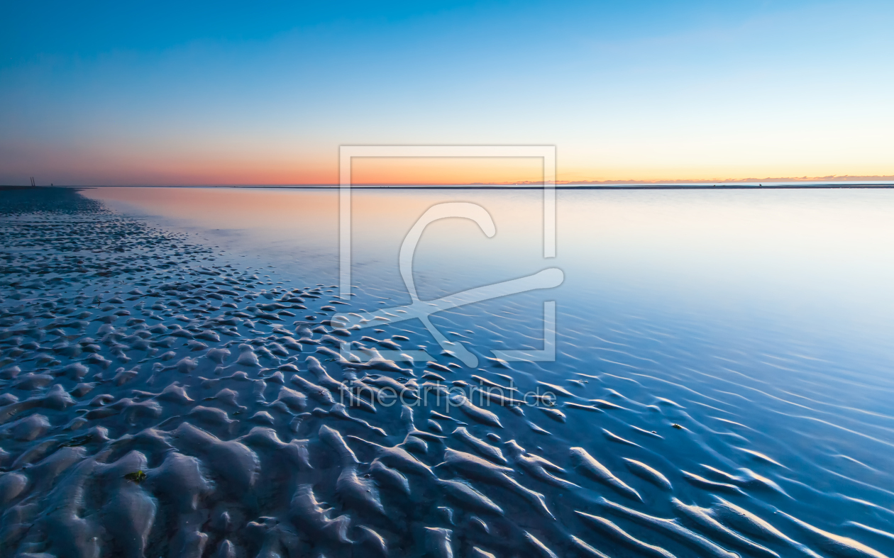 Bild-Nr.: 12823755 Wattenmeer im Abendlicht erstellt von Fotofilter