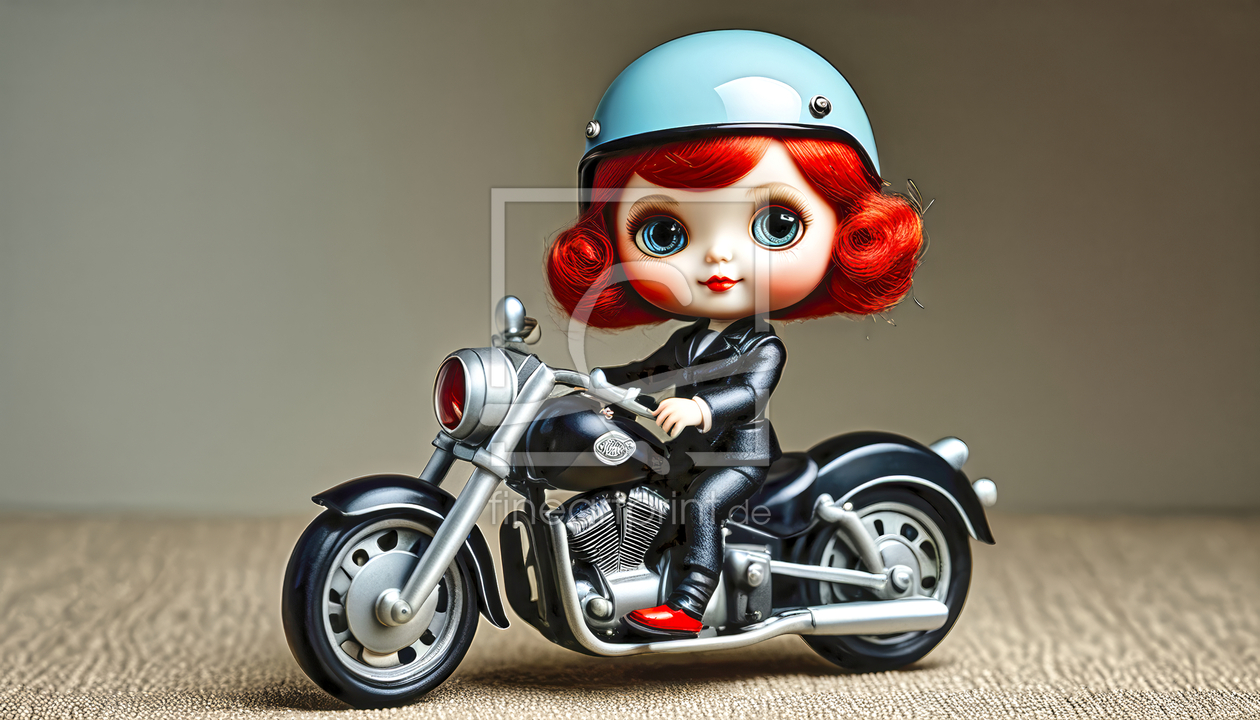 Bild-Nr.: 12825036 Marie auf der Harley KI erstellt von XYRIUS