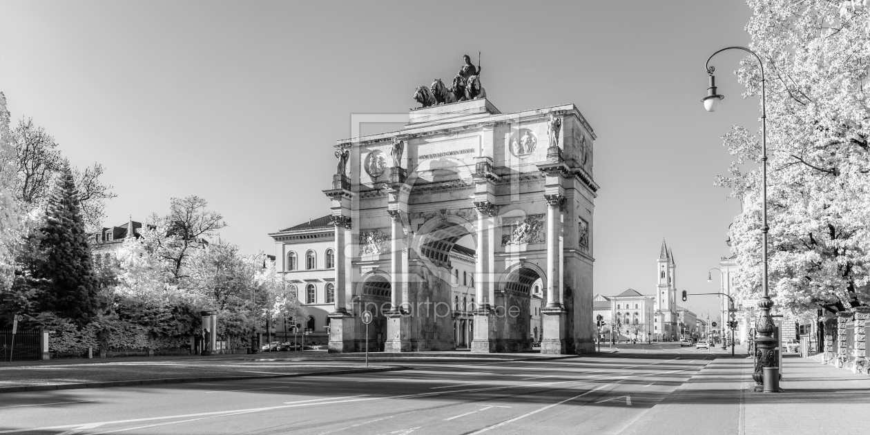 Bild-Nr.: 12827167 Siegestor in München - Monochrom erstellt von dieterich