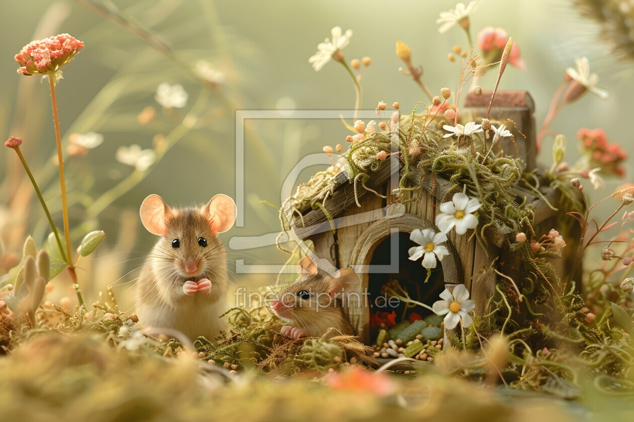 Bild-Nr.: 12827948 Familie Maus 2 ki erstellt von Heike  Hultsch