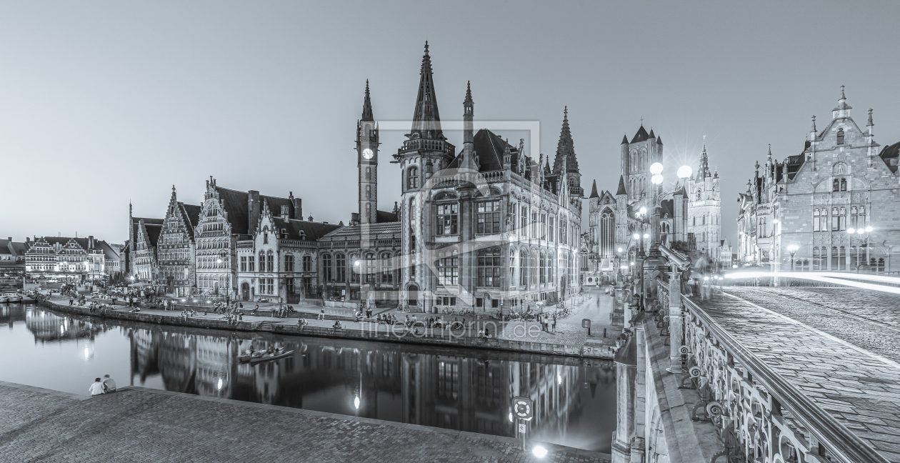 Bild-Nr.: 12834846 Altstadt von Gent in Belgien am Abend erstellt von dieterich