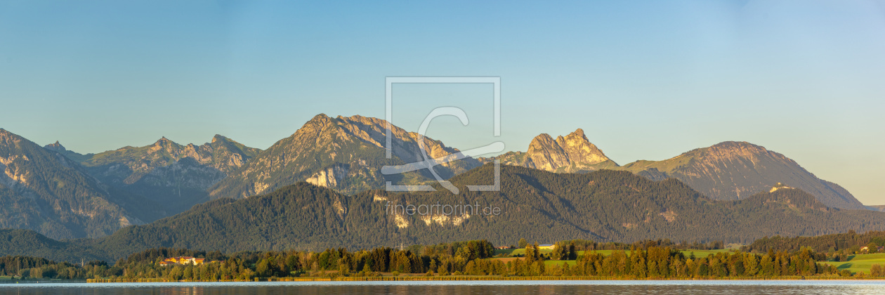 Bild-Nr.: 12840666 Panorama über den Hopfensee erstellt von Walter G. Allgöwer